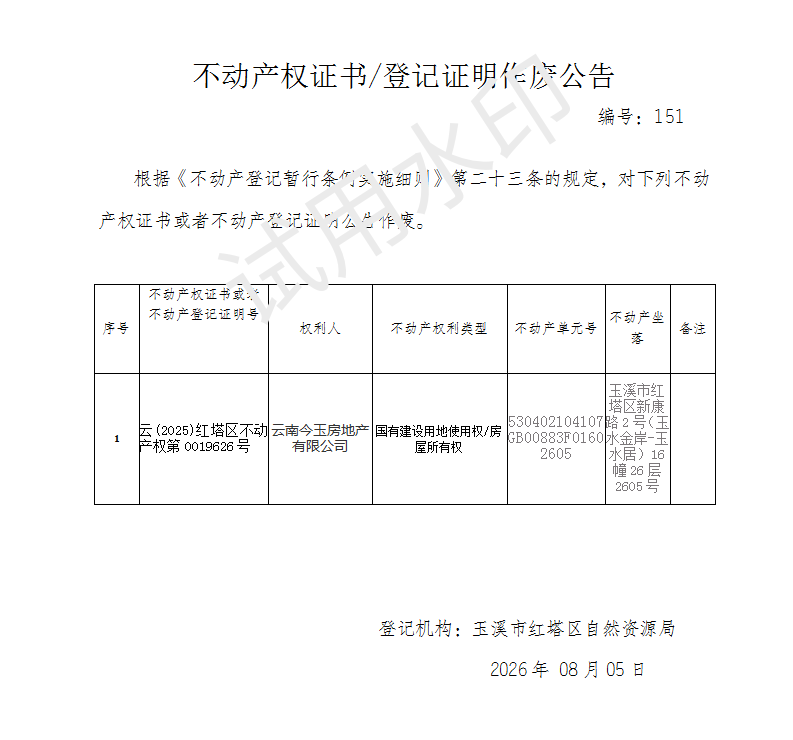 不动产权证书作废公告2026151（云南今玉房地产有限公司）_01.png